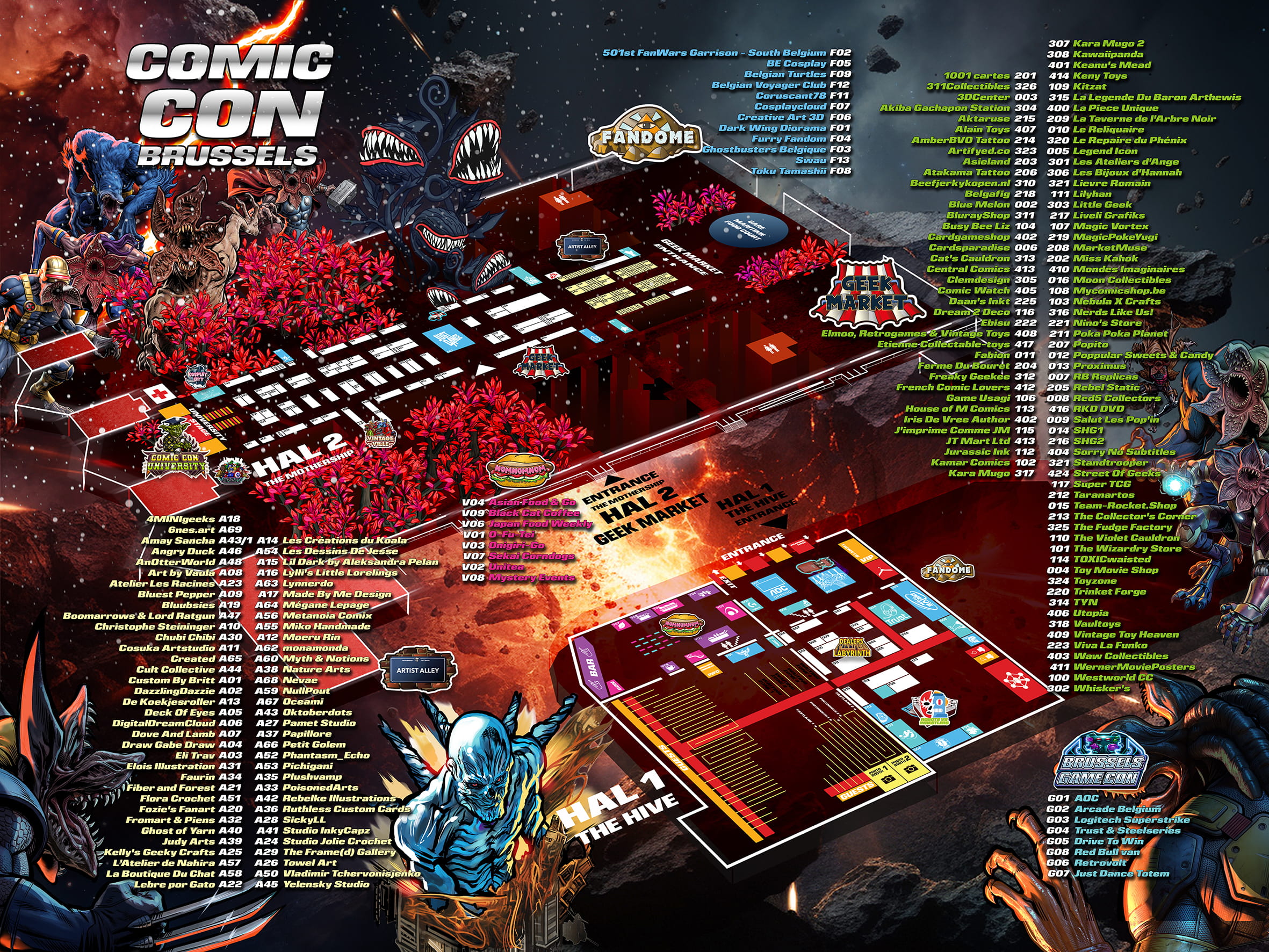 Comic con Brussels 2026 Floorplan